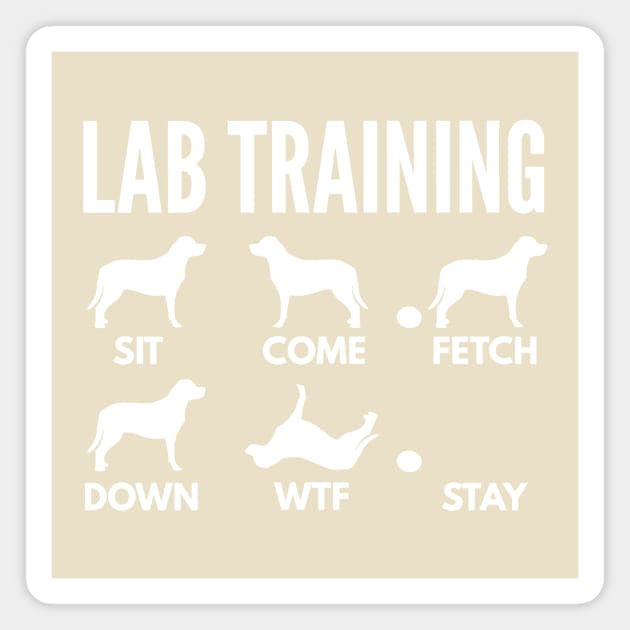 Lab Training Labrador Tricks Magnet by DoggyStyles